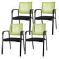 Contemporary No Wheels Chair Microfiber Conference Mid-Back Desk Chair