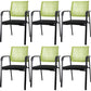 Contemporary No Wheels Chair Microfiber Conference Mid-Back Desk Chair