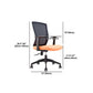 Contemporary Arm Chair Fixed Arms Mid-back Mesh Lumbar Support Office Chair Clearhalo 'furn' 'furn_office_chair' 'Furniture' 'Office Chairs' 'Office Furniture' 'office_chair' 5948704
