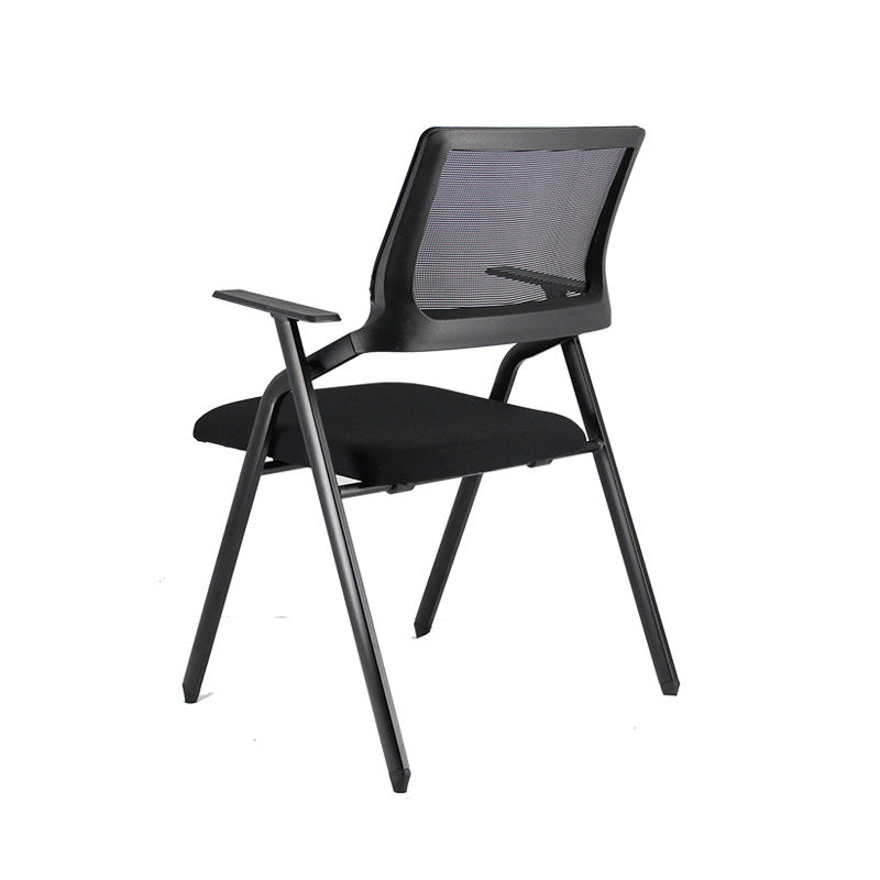 Contemporary Breathable AirGrid Office Chair Microfiber Black Conference Mid-Back Chair Without Writing Pad 1 Piece Casters Not Included Clearhalo 'furn' 'furn_office_chair' 'Furniture' 'Office Chairs' 'Office Furniture' 'office_chair' 5948818