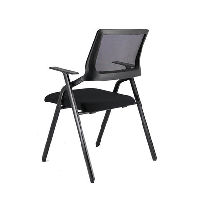 Contemporary Breathable AirGrid Office Chair Microfiber Black Conference Mid-Back Chair Without Writing Pad 1 Piece Casters Not Included Clearhalo 'furn' 'furn_office_chair' 'Furniture' 'Office Chairs' 'Office Furniture' 'office_chair' 5948818