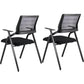 Contemporary Breathable AirGrid Office Chair Microfiber Black Conference Mid-Back Chair Without Writing Pad 2 Piece Set Casters Not Included Clearhalo 'furn' 'furn_office_chair' 'Furniture' 'Office Chairs' 'Office Furniture' 'office_chair' 5948819