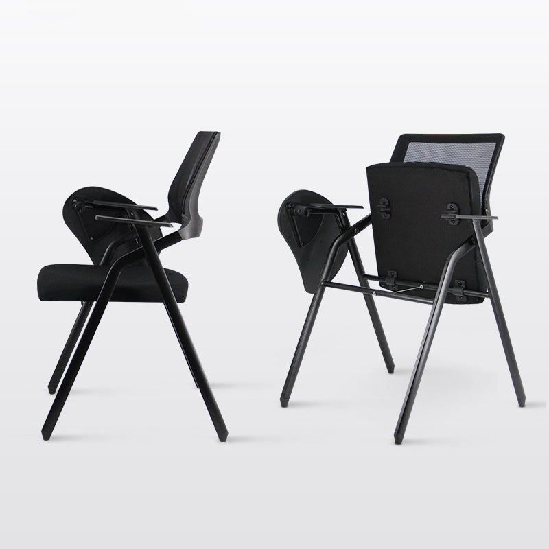 Contemporary Breathable AirGrid Office Chair Microfiber Black Conference Mid-Back Chair Clearhalo 'furn' 'furn_office_chair' 'Furniture' 'Office Chairs' 'Office Furniture' 'office_chair' 5948821