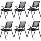 Contemporary Breathable AirGrid Office Chair Microfiber Black Conference Mid-Back Chair Without Writing Pad 6 Piece Set Casters Not Included Clearhalo 'furn' 'furn_office_chair' 'Furniture' 'Office Chairs' 'Office Furniture' 'office_chair' 5948823