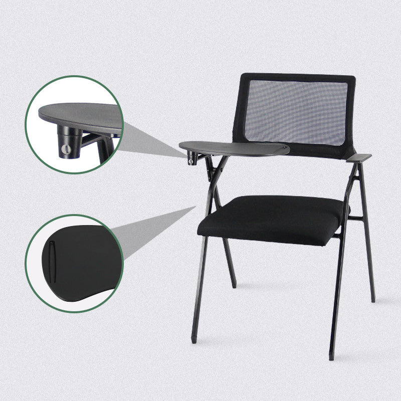 Contemporary Breathable AirGrid Office Chair Microfiber Black Conference Mid-Back Chair Clearhalo 'furn' 'furn_office_chair' 'Furniture' 'Office Chairs' 'Office Furniture' 'office_chair' 5948824