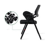 現代の通気性エアグリッドオフィスチェアマイクロファイバーブラックカンファレンスミッドバックチェア