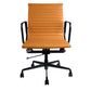 Contemporary Arm Chair Adjustable Seat Height Orange Leather Office Chair Clearhalo 'furn' 'furn_office_chair' 'Furniture' 'Office Chairs' 'Office Furniture' 'office_chair' 5948869