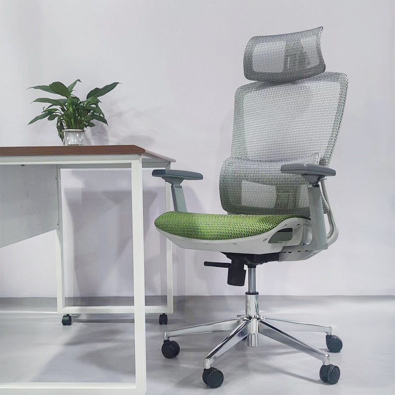 Modern Desk Chair Mesh Pillow Included Chair High-Back Chair with Wheels Clearhalo 'furn' 'furn_office_chair' 'Furniture' 'Office Chairs' 'Office Furniture' 'office_chair' 5948880