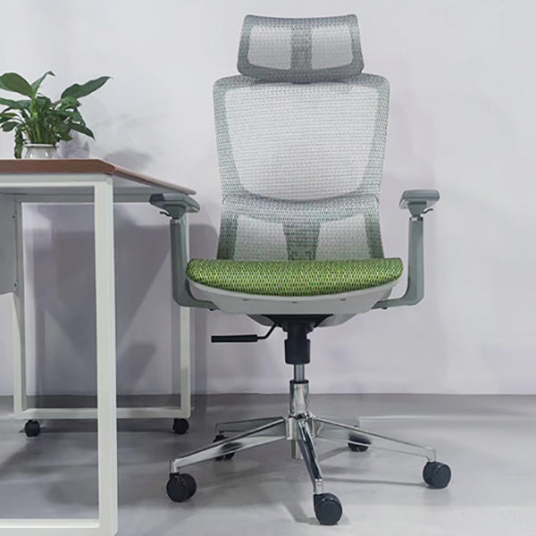 Modern Desk Chair Mesh Pillow Included Chair High-Back Chair with Wheels Clearhalo 'furn' 'furn_office_chair' 'Furniture' 'Office Chairs' 'Office Furniture' 'office_chair' 5948883