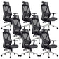 Sedia da ufficio ergonomica girevole con schienale traspirante AirGrid