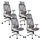 Sedia da ufficio ergonomica girevole con schienale traspirante AirGrid