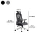 Sedia da ufficio ergonomica girevole con schienale traspirante AirGrid