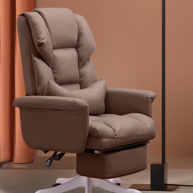 Modern Desk Chair Leather Management Office Chair High-Back Chair with Wheels Clearhalo 'furn' 'furn_office_chair' 'Furniture' 'Office Chairs' 'Office Furniture' 'office_chair' 5948932