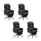 Modern Desk Chair Leather Management Office Chair High-Back Chair with Wheels