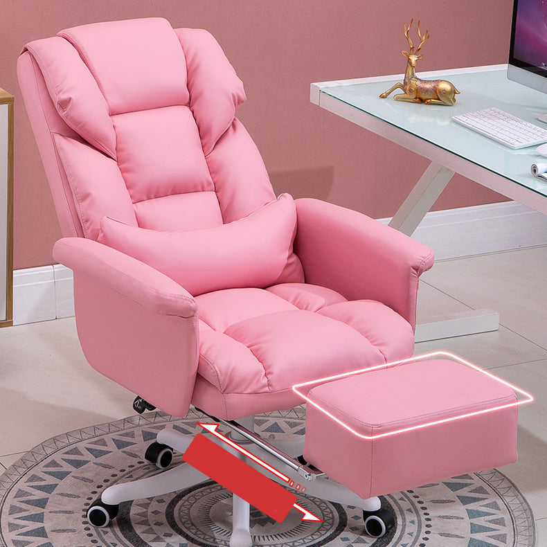 Modern Desk Chair Leather Management Office Chair High-Back Chair with Wheels Clearhalo 'furn' 'furn_office_chair' 'Furniture' 'Office Chairs' 'Office Furniture' 'office_chair' 5948935