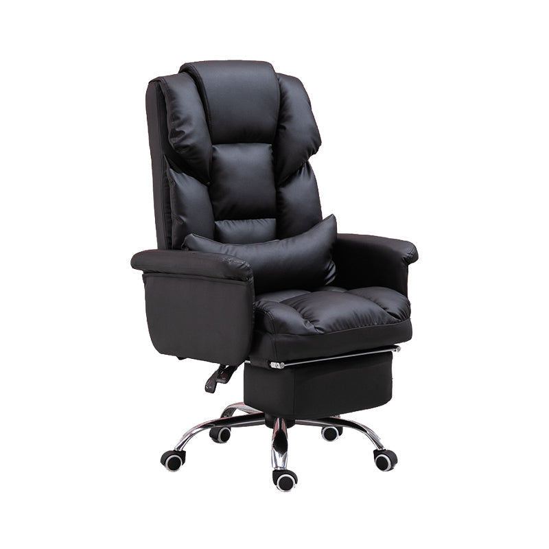 Modern Desk Chair Leather Management Office Chair High-Back Chair with Wheels Clearhalo 'furn' 'furn_office_chair' 'Furniture' 'Office Chairs' 'Office Furniture' 'office_chair' 5948937