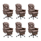 Modern Desk Chair Leather Management Office Chair High-Back Chair with Wheels