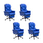 Modern Desk Chair Leather Management Office Chair High-Back Chair with Wheels