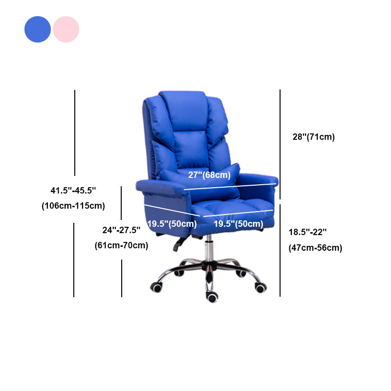 Modern Desk Chair Leather Management Office Chair High-Back Chair with Wheels Clearhalo 'furn' 'furn_office_chair' 'Furniture' 'Office Chairs' 'Office Furniture' 'office_chair' 5948978