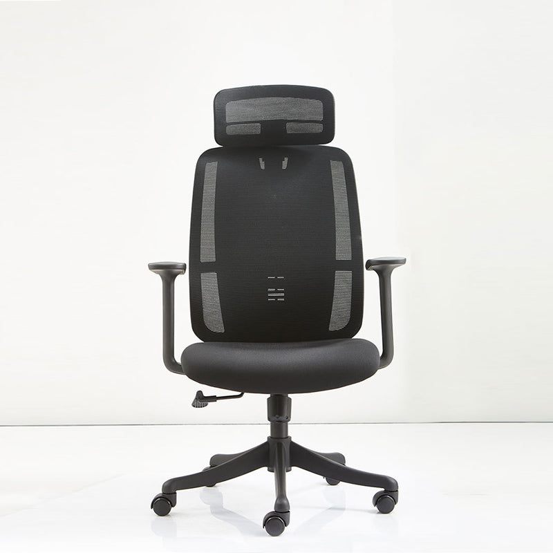 Contemporary Arm Chair Adjustable Seat Height Pillow Included Office Chair Clearhalo 'furn' 'furn_office_chair' 'Furniture' 'Office Chairs' 'Office Furniture' 'office_chair' 5948996