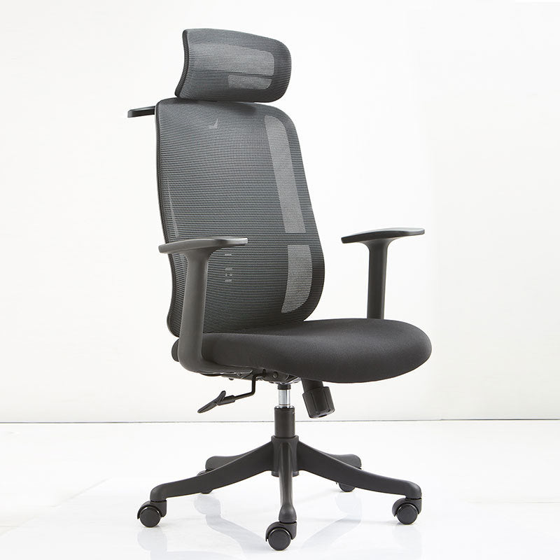 Contemporary Arm Chair Adjustable Seat Height Pillow Included Office Chair Clearhalo 'furn' 'furn_office_chair' 'Furniture' 'Office Chairs' 'Office Furniture' 'office_chair' 5948999