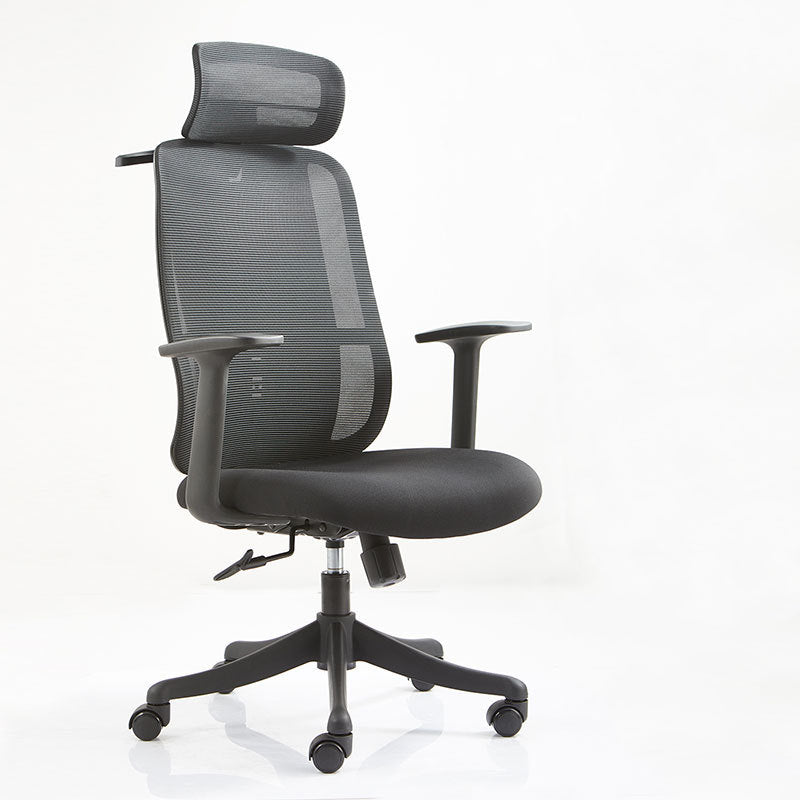 Contemporary Arm Chair Adjustable Seat Height Pillow Included Office Chair Clearhalo 'furn' 'furn_office_chair' 'Furniture' 'Office Chairs' 'Office Furniture' 'office_chair' 5949002