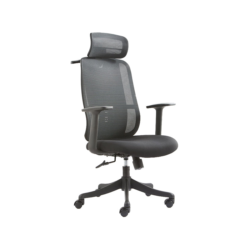 Contemporary Arm Chair Adjustable Seat Height Pillow Included Office Chair Clearhalo 'furn' 'furn_office_chair' 'Furniture' 'Office Chairs' 'Office Furniture' 'office_chair' 5949004