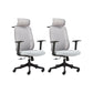 Contemporary Arm Chair Adjustable Seat Height Pillow Included Office Chair Grey 2 Piece Set Clearhalo 'furn' 'furn_office_chair' 'Furniture' 'Office Chairs' 'Office Furniture' 'office_chair' 5949008