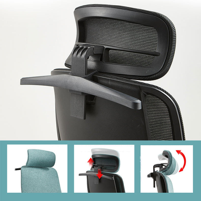 Contemporary Arm Chair Adjustable Seat Height Pillow Included Office Chair Clearhalo 'furn' 'furn_office_chair' 'Furniture' 'Office Chairs' 'Office Furniture' 'office_chair' 5949011