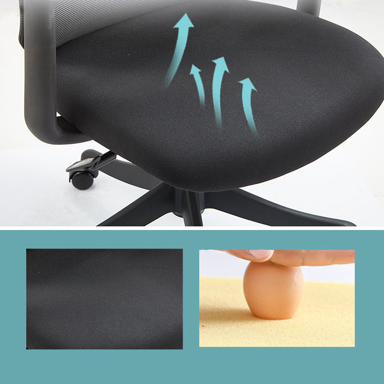 Contemporary Arm Chair Adjustable Seat Height Pillow Included Office Chair Clearhalo 'furn' 'furn_office_chair' 'Furniture' 'Office Chairs' 'Office Furniture' 'office_chair' 5949012