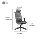 Contemporary Arm Chair Adjustable Seat Height Pillow Included Office Chair Clearhalo 'furn' 'furn_office_chair' 'Furniture' 'Office Chairs' 'Office Furniture' 'office_chair' 5949016