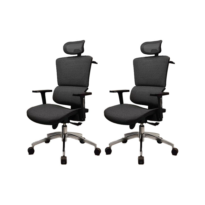 Sedia da ufficio ergonomica regolabile in altezza Sedia girevole per computer con supporto lombare