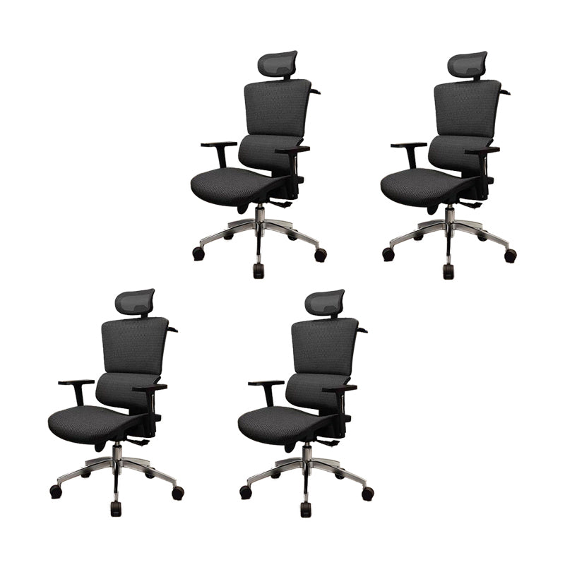 Sedia da ufficio ergonomica regolabile in altezza Sedia girevole per computer con supporto lombare
