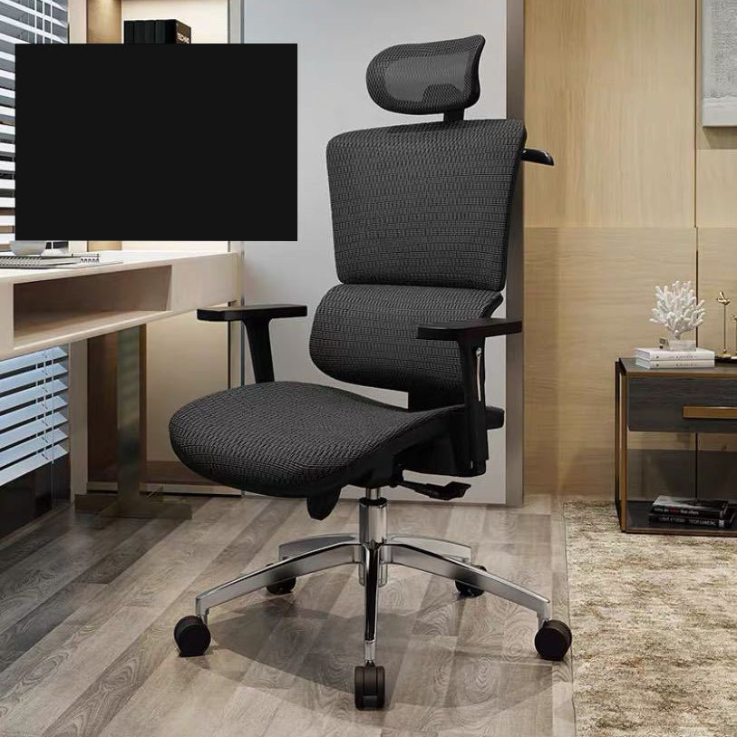 Sedia da ufficio ergonomica regolabile in altezza Sedia girevole per computer con supporto lombare