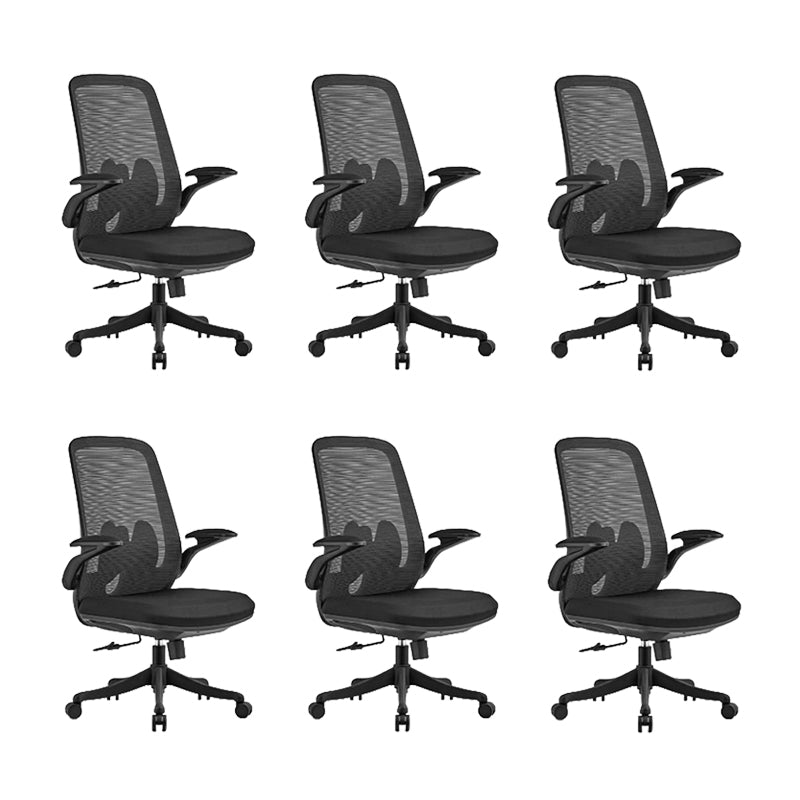 Moderne bureaustoel Mesh bureaustoel Stoel met hoge rugleuning en wielen
