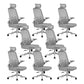Moderne bureaustoel Mesh bureaustoel Stoel met hoge rugleuning en wielen