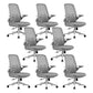 Moderne bureaustoel Mesh bureaustoel Stoel met hoge rugleuning en wielen