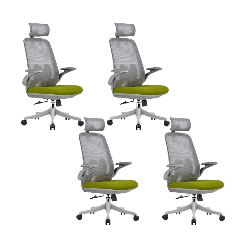 Moderne bureaustoel Mesh bureaustoel Stoel met hoge rugleuning en wielen