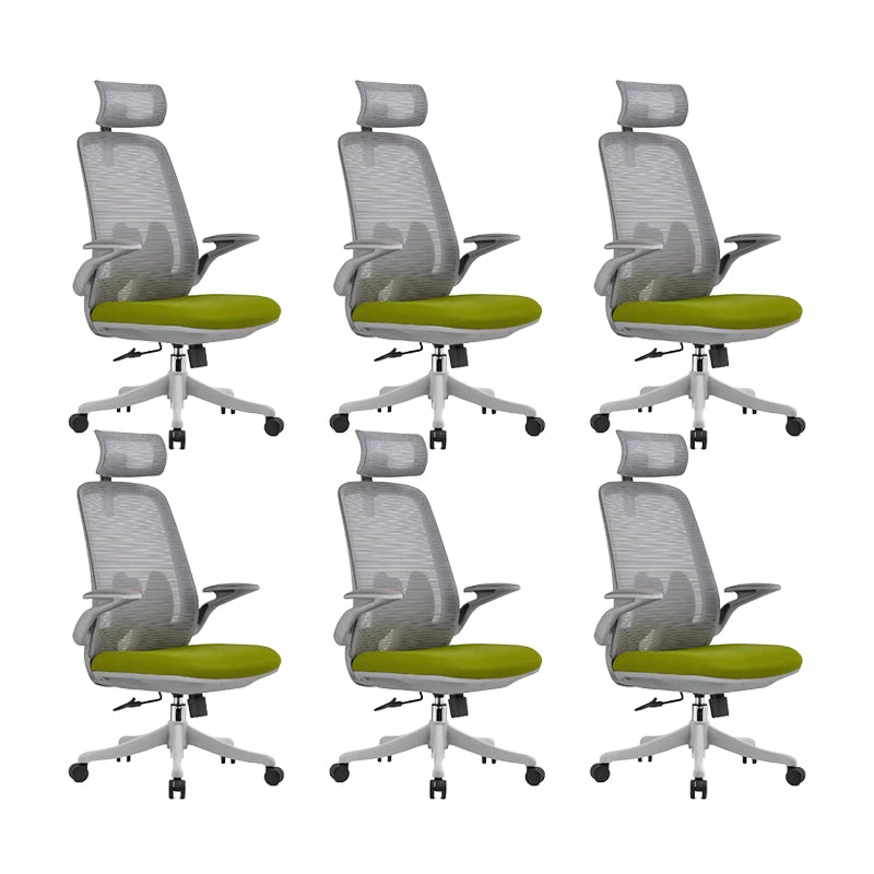 Moderne bureaustoel Mesh bureaustoel Stoel met hoge rugleuning en wielen