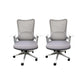 Modern Desk Chair Mesh Computer Chair High-Back Chair in Gray 2 Piece Set Without Headrest Clearhalo 'furn' 'furn_office_chair' 'Furniture' 'Office Chairs' 'Office Furniture' 'office_chair' 5949082