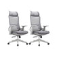 Modern Desk Chair Mesh Computer Chair High-Back Chair in Gray 2 Piece Set With Headrest Clearhalo 'furn' 'furn_office_chair' 'Furniture' 'Office Chairs' 'Office Furniture' 'office_chair' 5949091