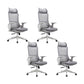 Modern Desk Chair Mesh Computer Chair High-Back Chair in Gray 4 Piece Set With Headrest Clearhalo 'furn' 'furn_office_chair' 'Furniture' 'Office Chairs' 'Office Furniture' 'office_chair' 5949093
