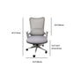 Modern Desk Chair Mesh Computer Chair High-Back Chair in Gray Clearhalo 'furn' 'furn_office_chair' 'Furniture' 'Office Chairs' 'Office Furniture' 'office_chair' 5949100