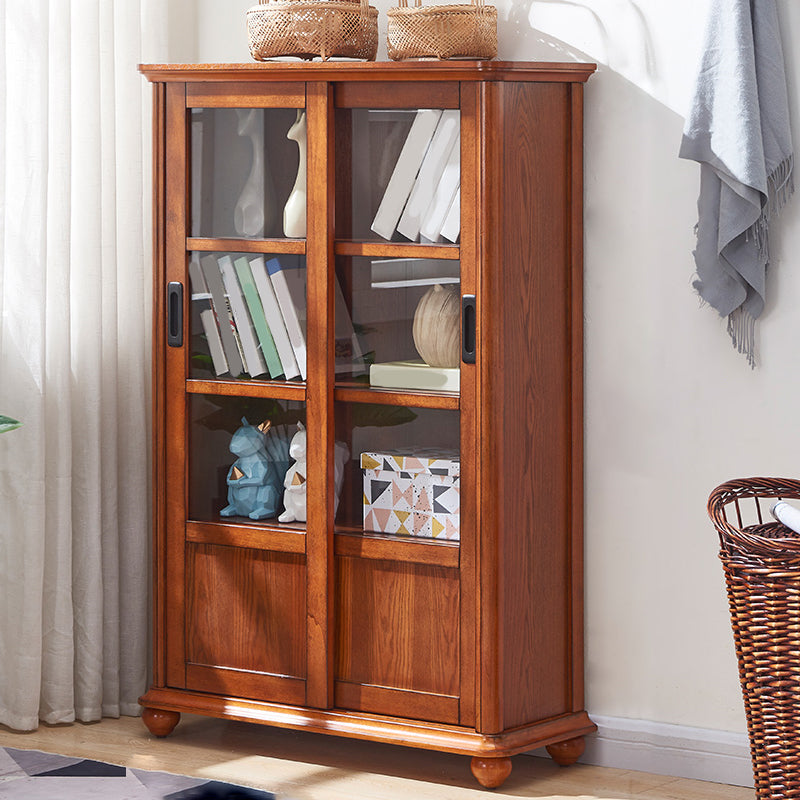 Estante de estantería de madera estándar glamorada para la sala de estar para sala de estar