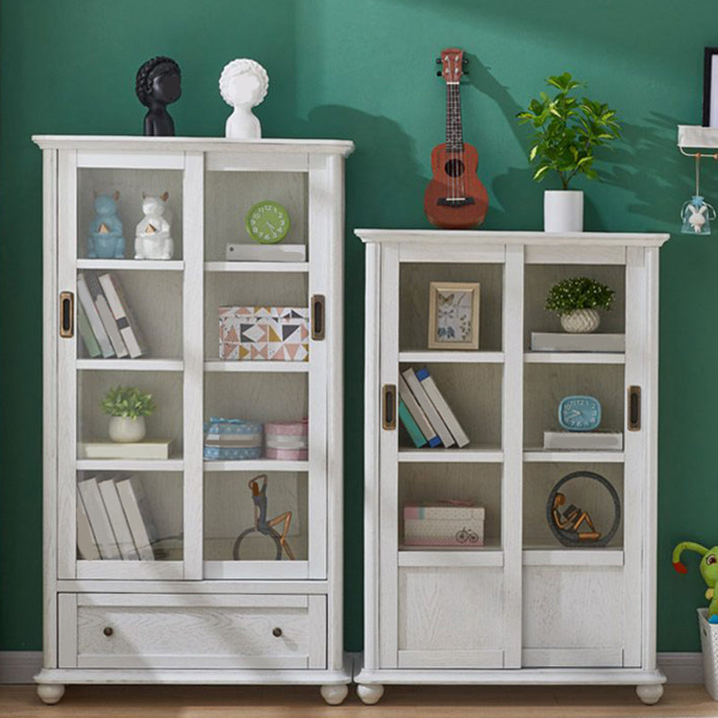 Estante de estantería de madera estándar glamorada para la sala de estar para sala de estar