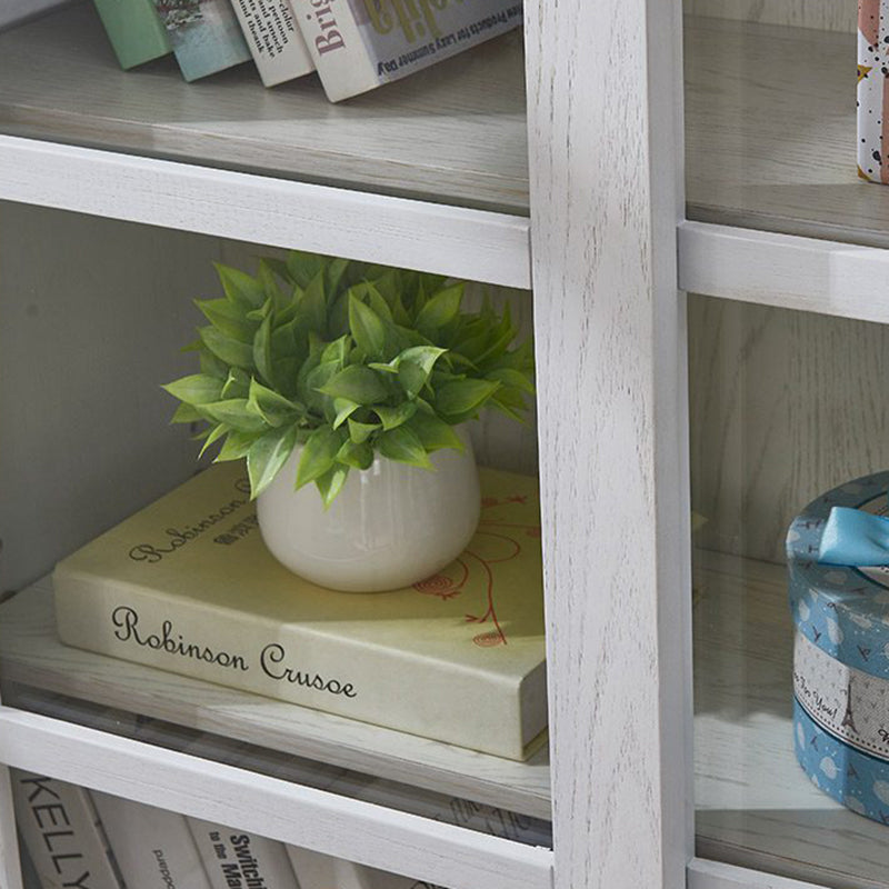 Estante de estantería de madera estándar glamorada para la sala de estar para sala de estar