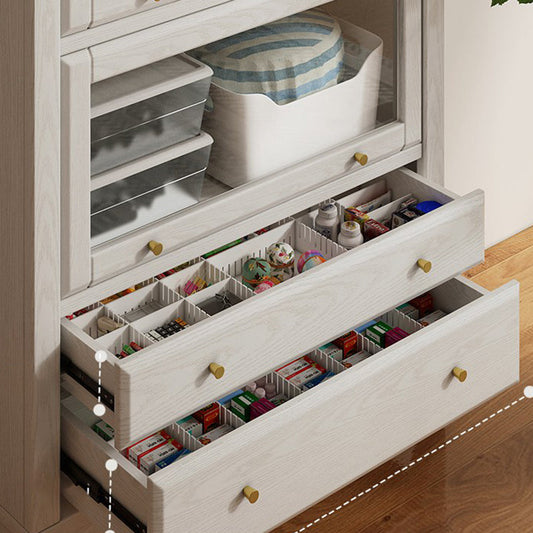 Glam Closed Back Standard Wood Shelf Bookcase for Bedroom Room