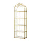 Estantería de estantería moderna de oro Etagere Metal Open Bookcase para sala de estar