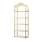 Estantería de estantería moderna de oro Etagere Metal Open Bookcase para sala de estar