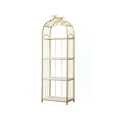 Estantería de estantería moderna de oro Etagere Metal Open Bookcase para sala de estar